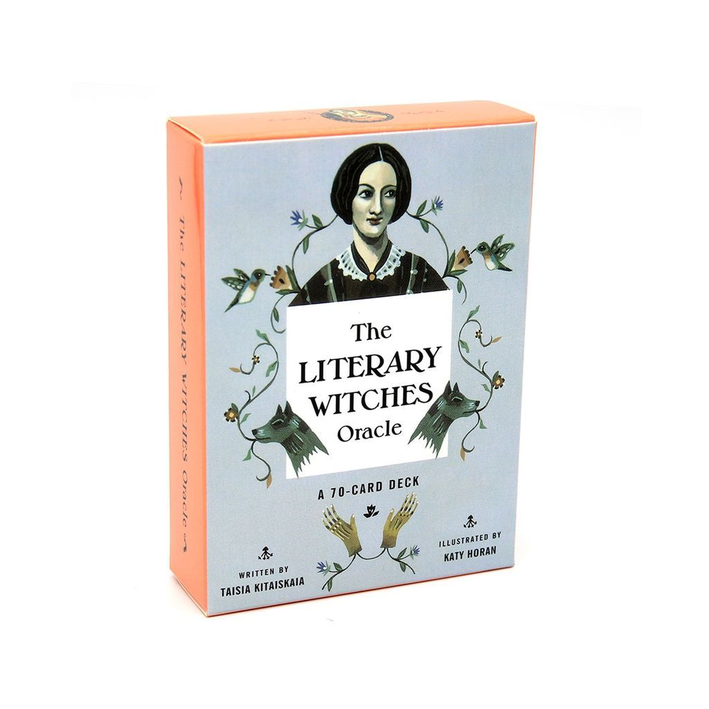Illustrated box of The Literary Witches Oracle cards