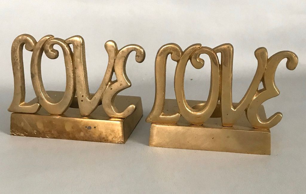 Hard and Heavy Brass Bookends For Your Shelves - 43