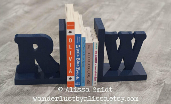 16 Personalized Bookends for Your Home Library - 16