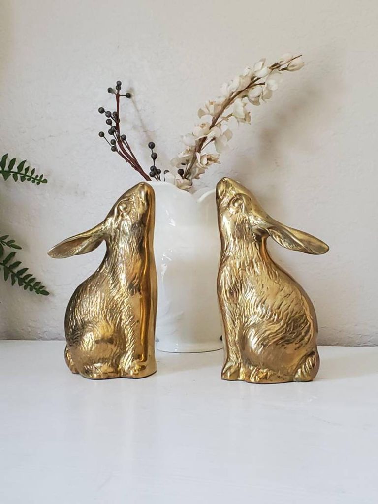 Hard and Heavy Brass Bookends For Your Shelves - 90