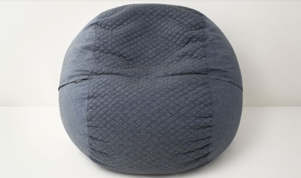 grey round pouch chair