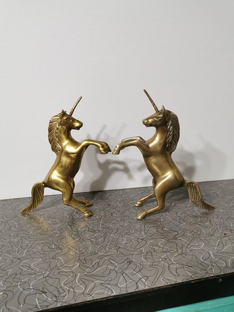 Hard and Heavy Brass Bookends For Your Shelves - 57