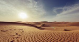 Desert and sky scene