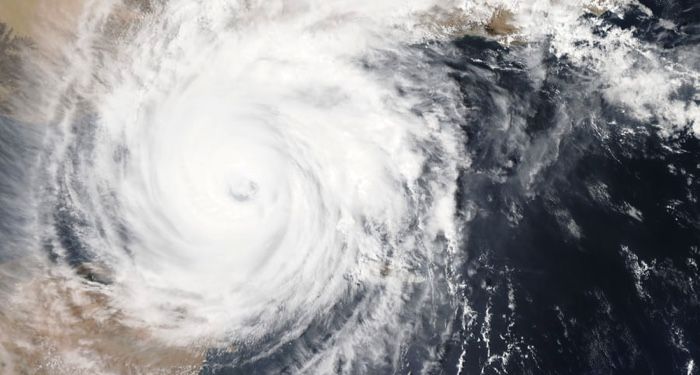 aerial image of hurricane https://unsplash.com/photos/i9w4Uy1pU-s