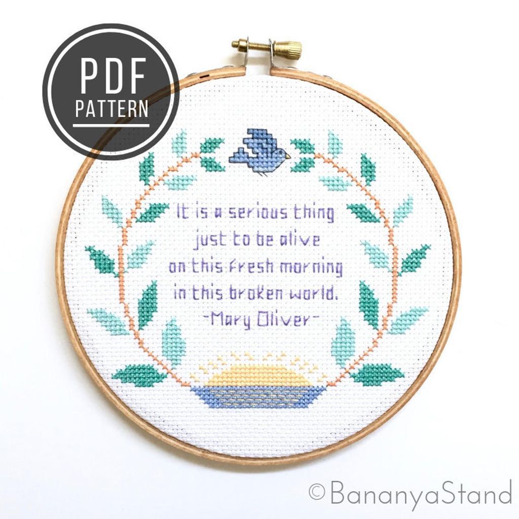 Mary Oliver Gifts  Stickers  Cross Stitch  Jewelry  and More - 81