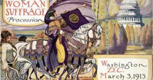 woman suffrage procession