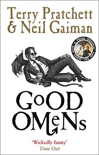 Good Omens book cover by Neil Gaiman and Terry Pratchett