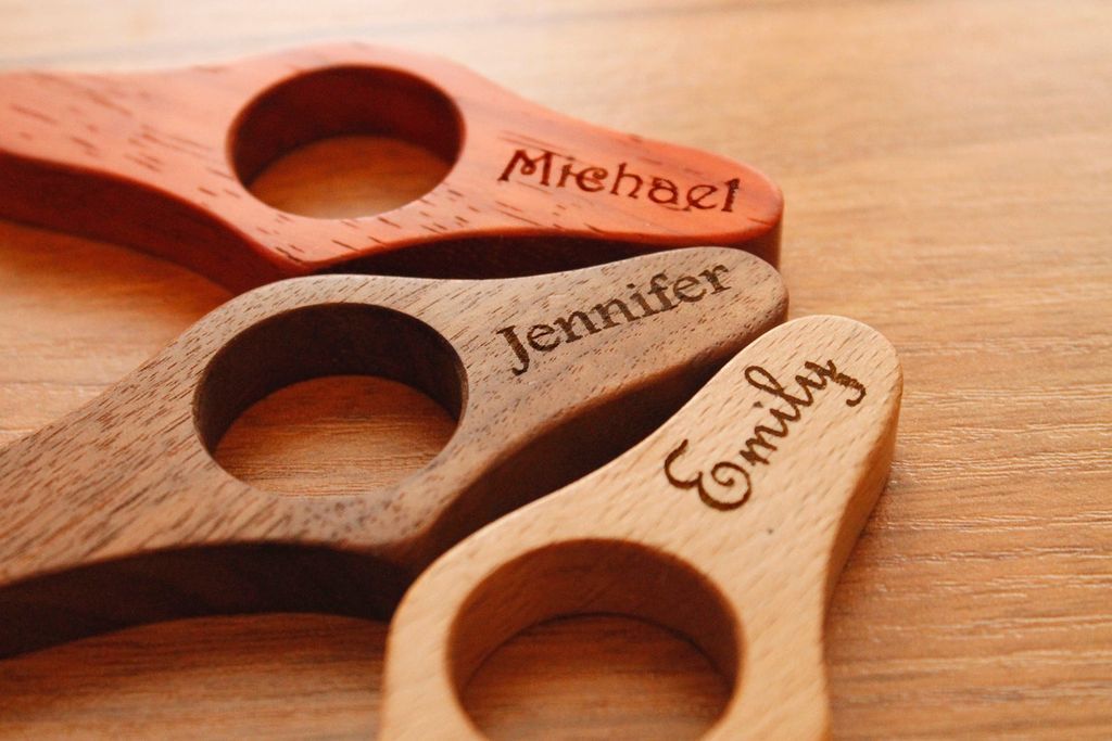 Personalized Wooden Thumb Book Holders