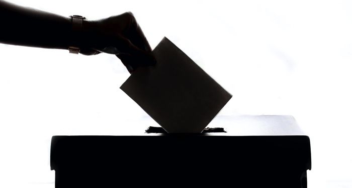 silhouetted image of a hand putting a ballot in a box https://unsplash.com/photos/T9CXBZLUvic