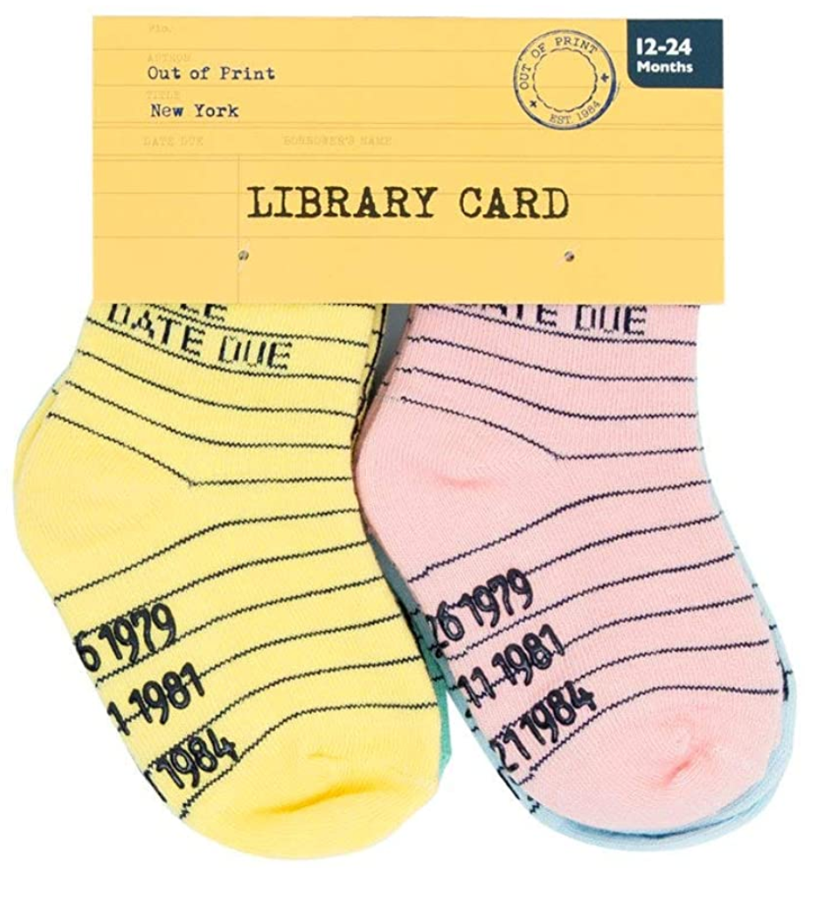 library card socks