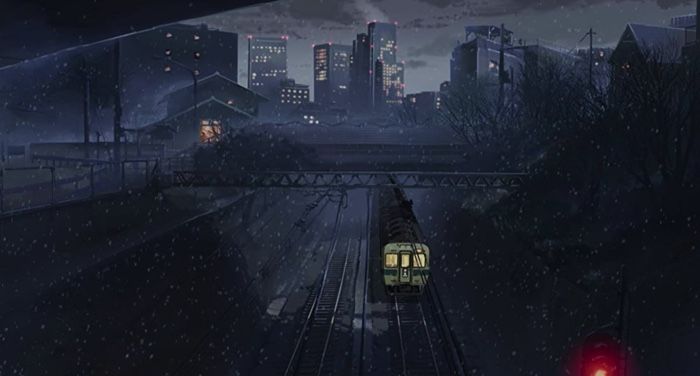 5 centimeters per day film still for winter themed manga