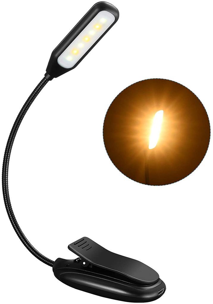 rechargeable clip on reading light