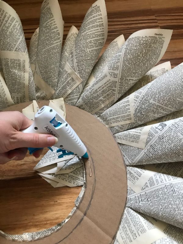 How To Make A DIY Book Page Wreath  And Where To Buy  - 18