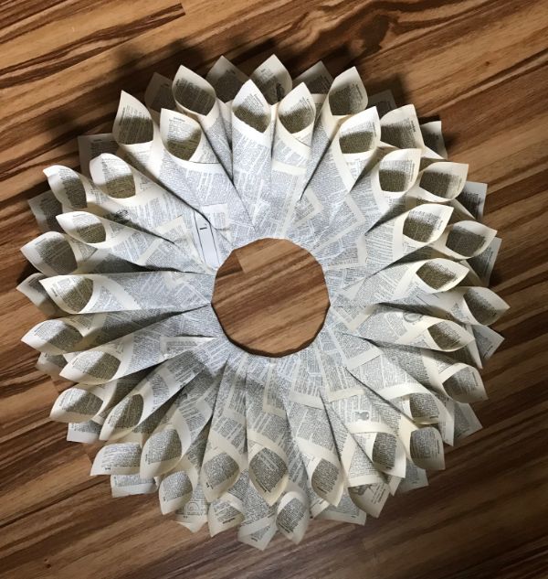 How To Make A DIY Book Page Wreath  And Where To Buy  - 29