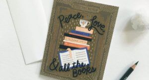 literary holiday card