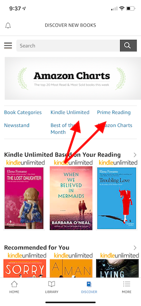 Prime Reading vs Kindle Unlimited: todas las diferencias