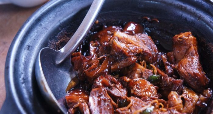 stew type meat in a bowl for cookbooks