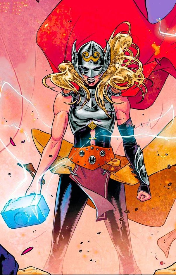 Jane Foster as Thor drawing 