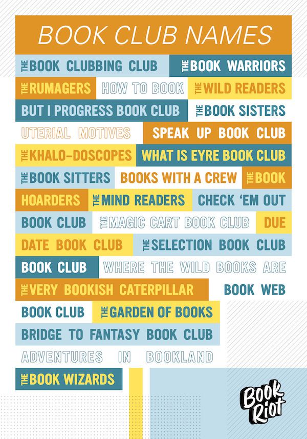 50+ Puntastic And Fun Book Club Names Book Riot