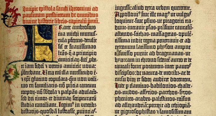 gutenberg bible page