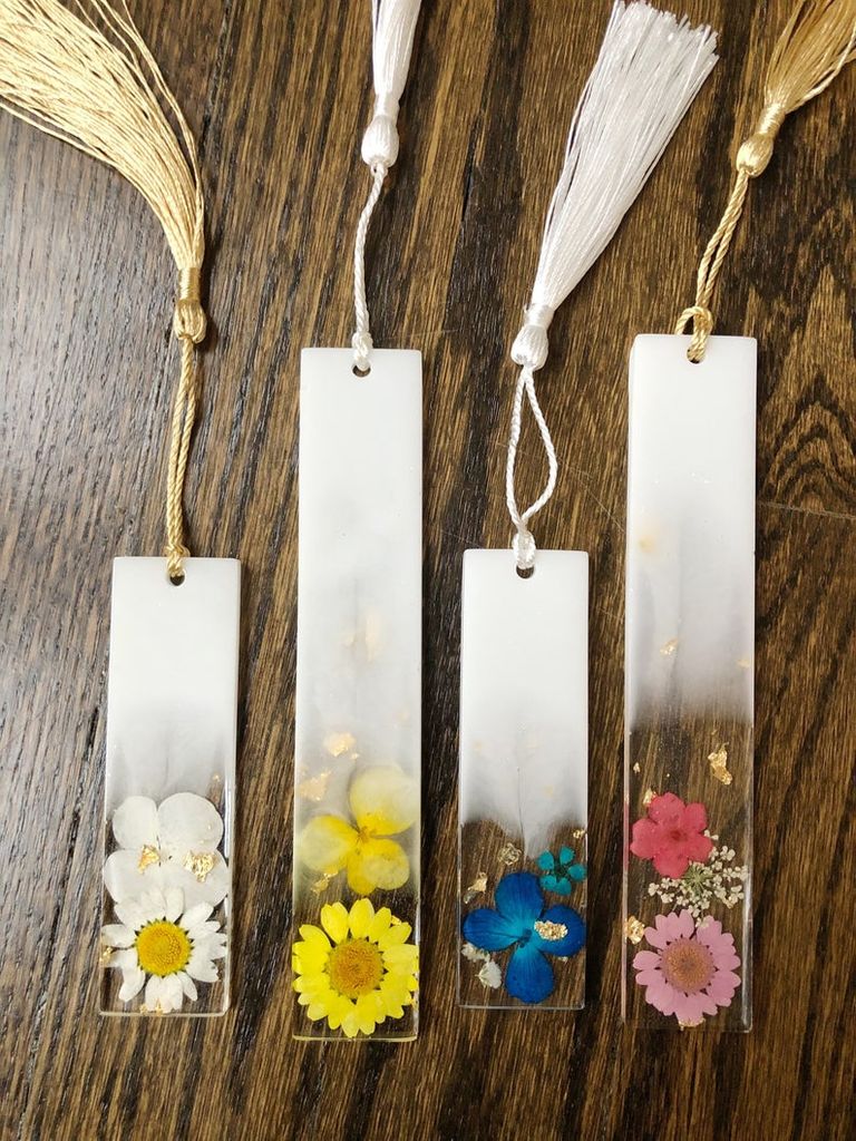 Floral Resin Bookmark Materials Craft Supplies & Tools Sculpting