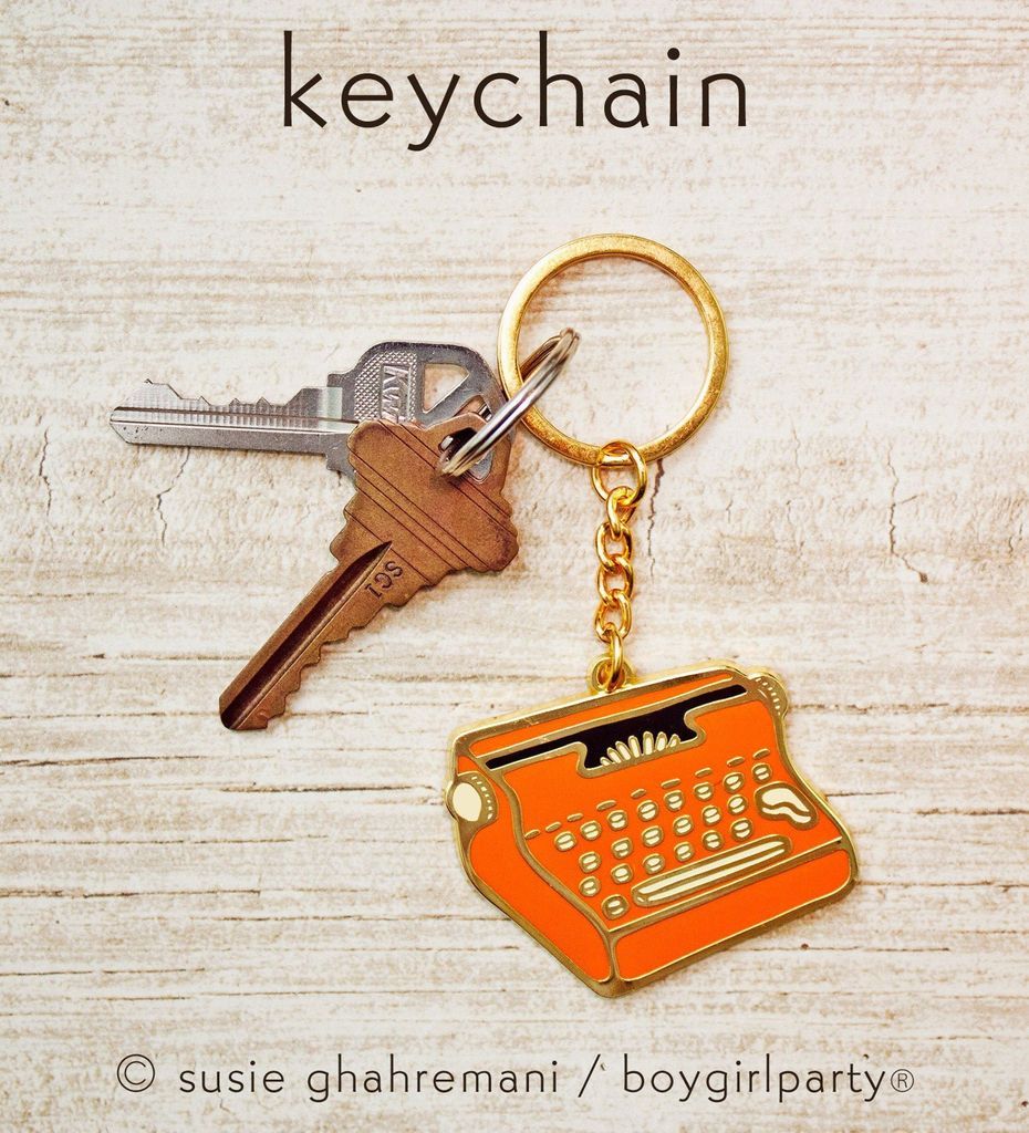 typewriter keychain