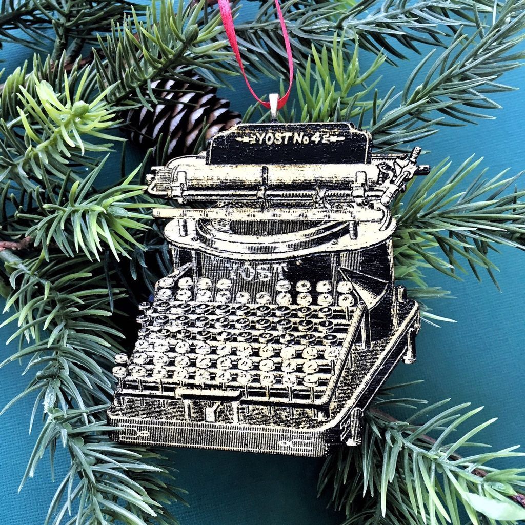 typewriter ornament
