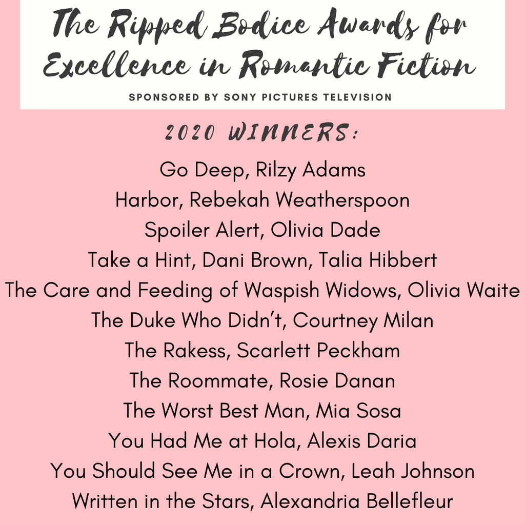 2020 Ripped Bodice Award Winners Announced - 41