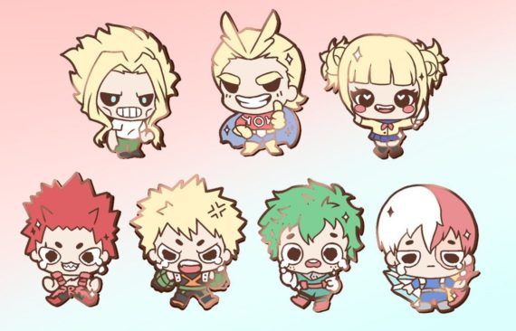 My Hero Academia Chibi Character Enamel Pins