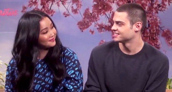 Lana Condor and Noah Centineo promoting the film To All the Boys: P.S. I Still Love You