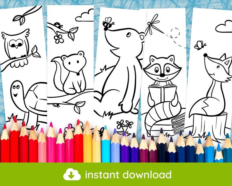 14 Fun Bookmarks to Color for Adults and Kids - 91