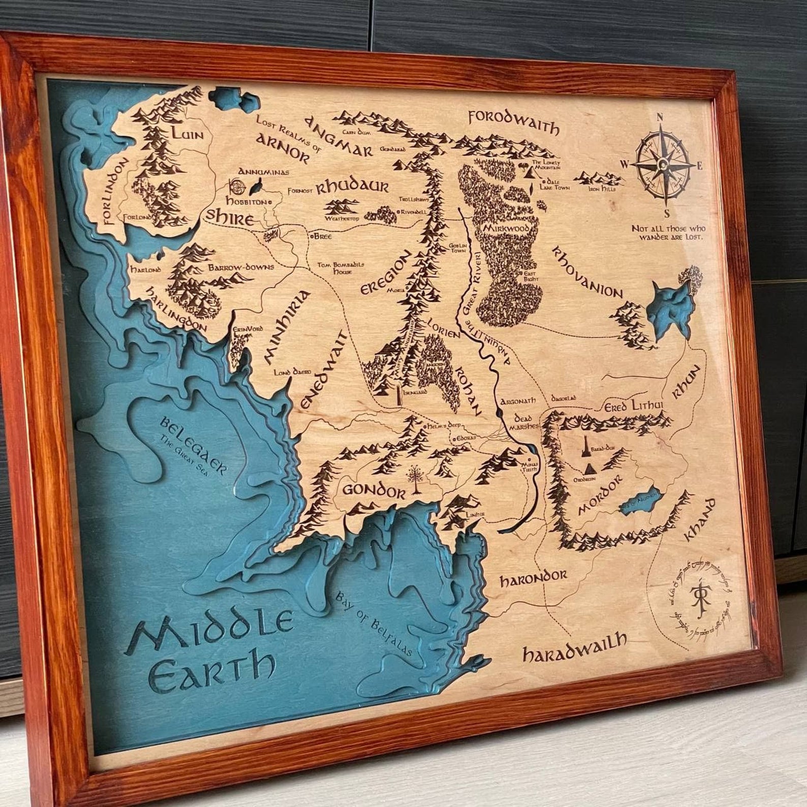 middle earth 3d map