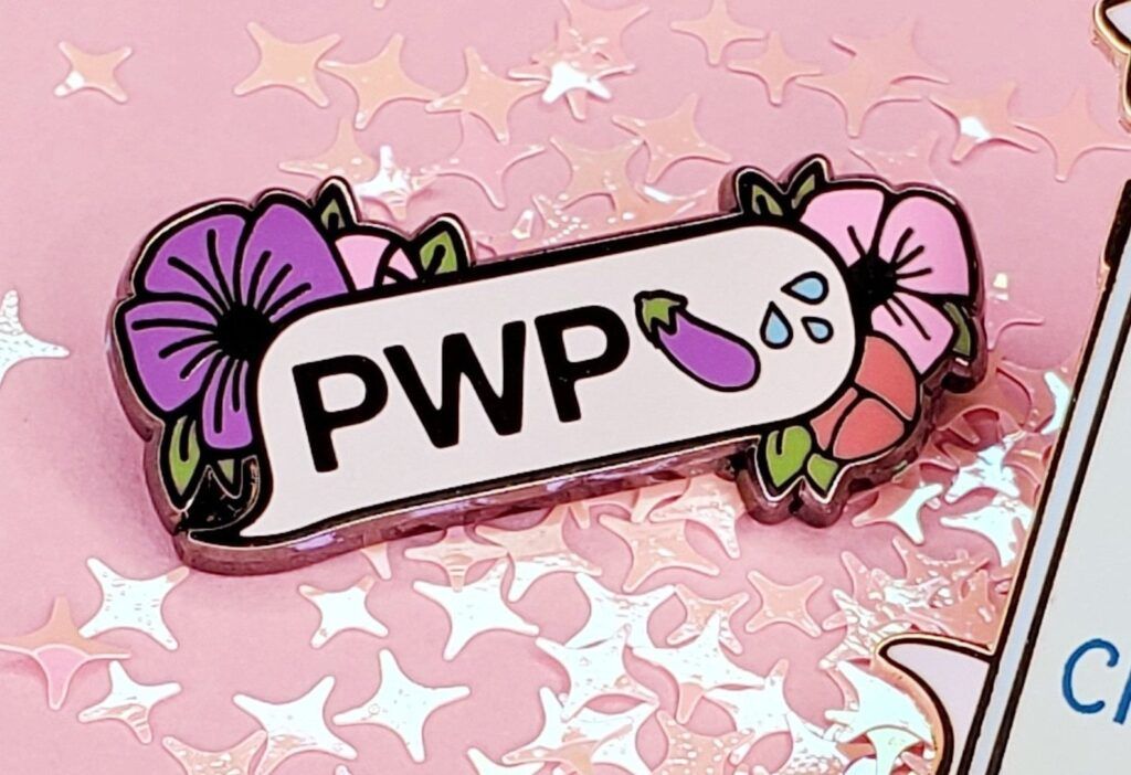 PWP enamel pin