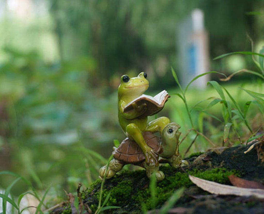 Reading Animal Figurines for a Bookish Fairy Garden - 48