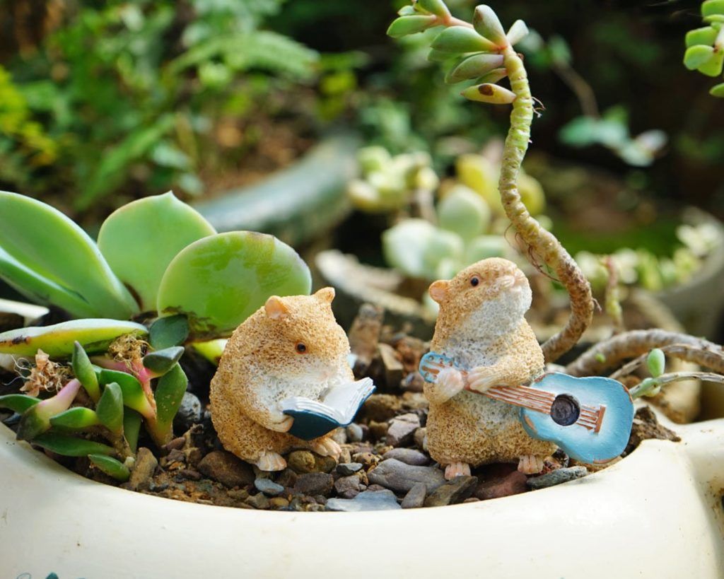 Reading Animal Figurines for a Bookish Fairy Garden - 43