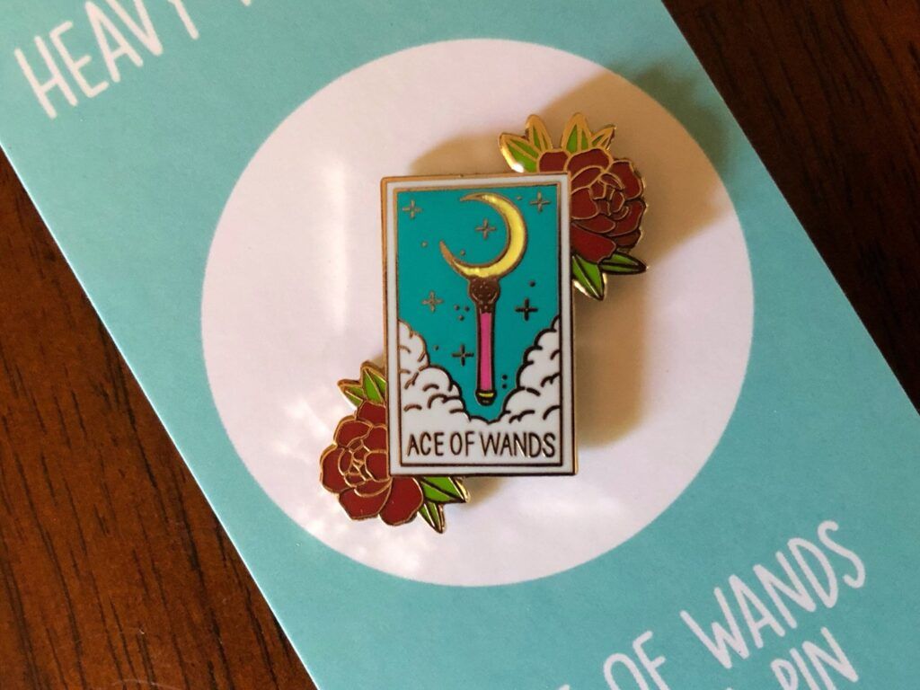 Ace of Wands Sailor Moon pin