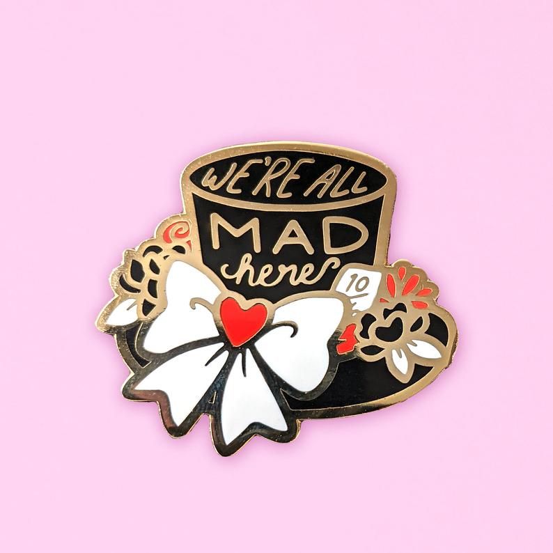 Alice In Wonderland Enamel Pins for Your Bookish Collection - 76