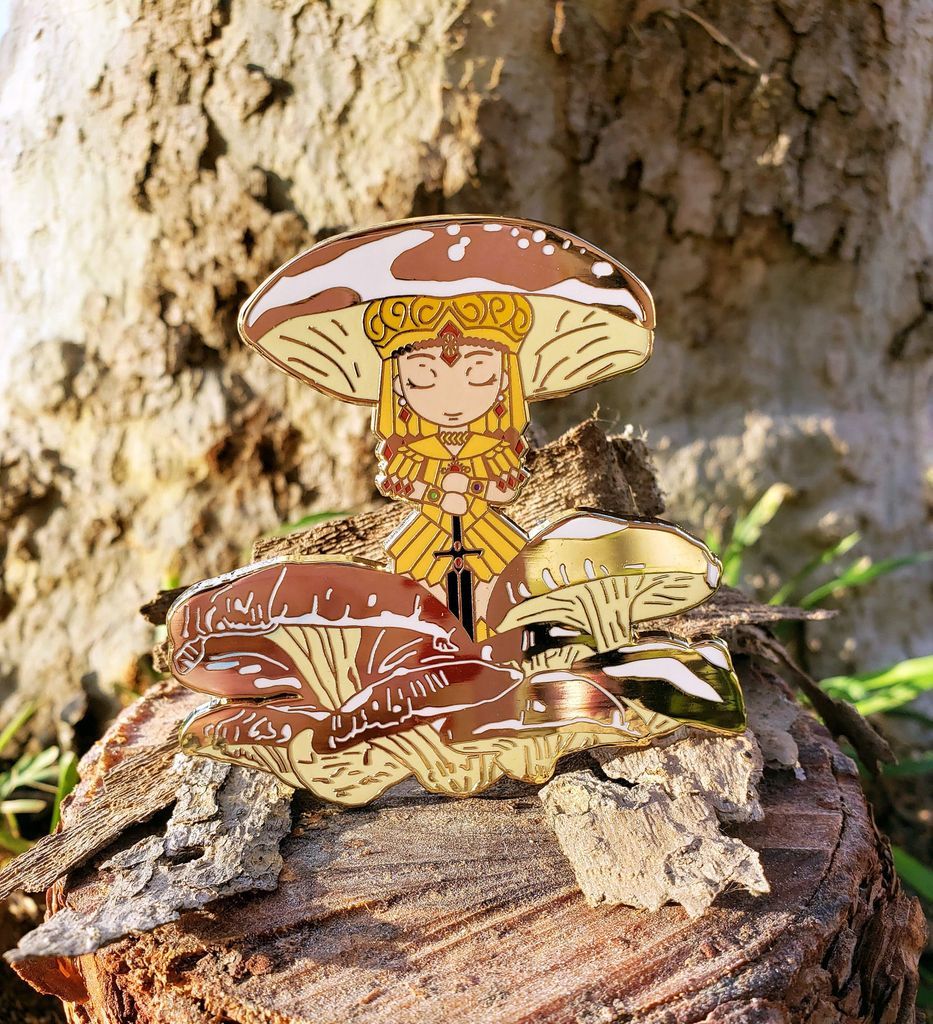 Sailor Galaxia Magical Mushroom enamel pin