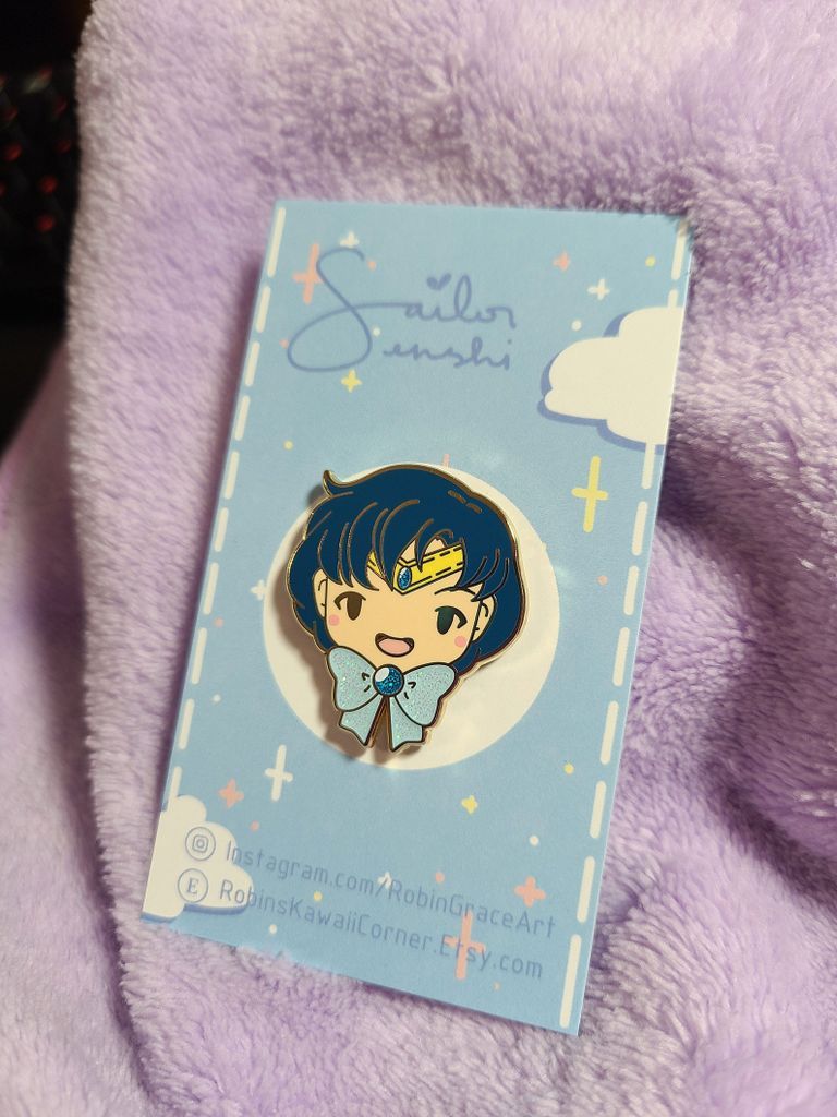 Sailor Mercury enamel pin