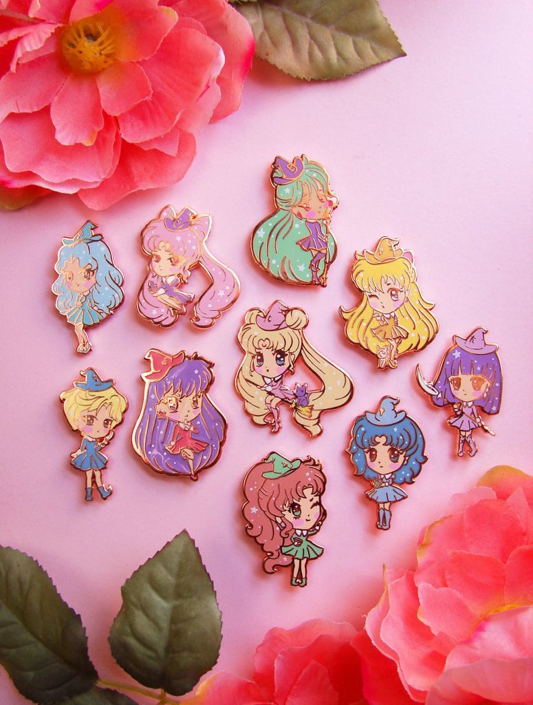 Sailor Moon Scout witches pins