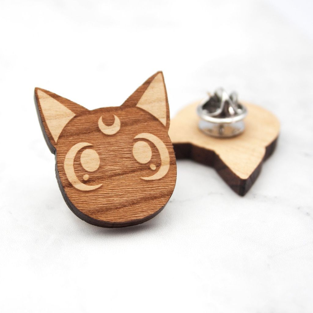 Luna from Sailor Moon wooden pin