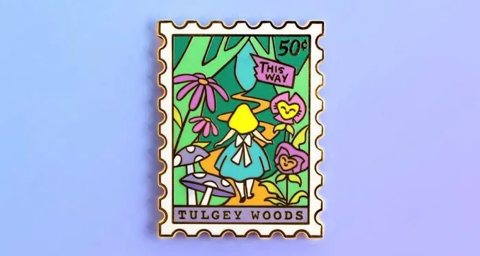 alice in wonderland enamel pins