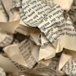 a photo of crumpled pages