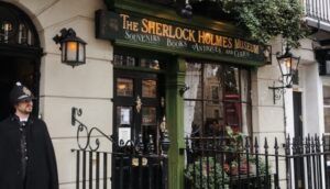Image of the outside of the Sherlock Holmes museum