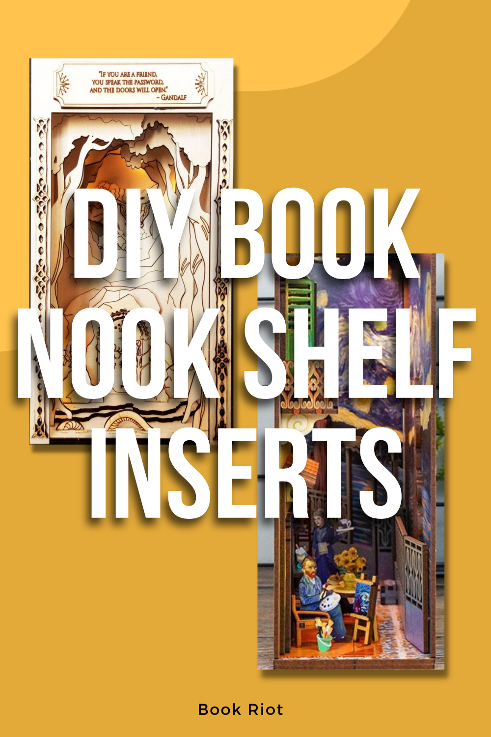 DIY Book Nook Shelf Inserts To Liven Up Your Bookcases Book Riot