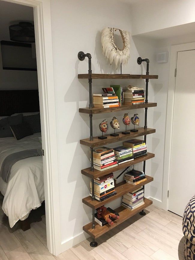 Industrial Bookshelves and Bookends To Make a Rustic Reading Nook - 68