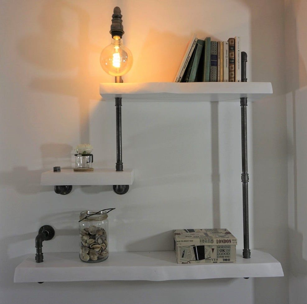 Industrial Bookshelves and Bookends To Make a Rustic Reading Nook - 89