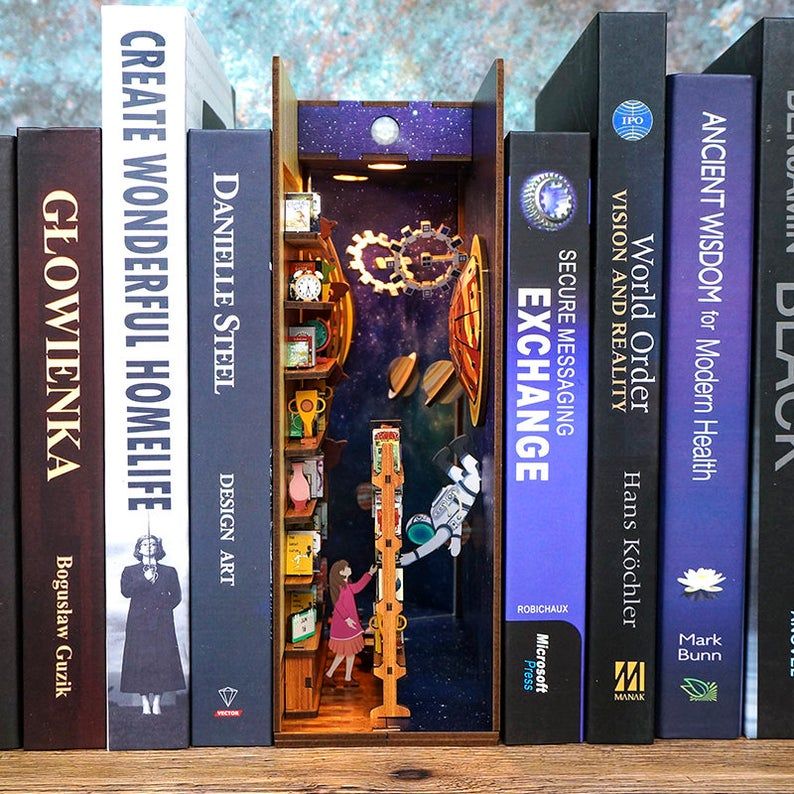 15 Book Nook Shelf Inserts That Are Just Too Cool - 88