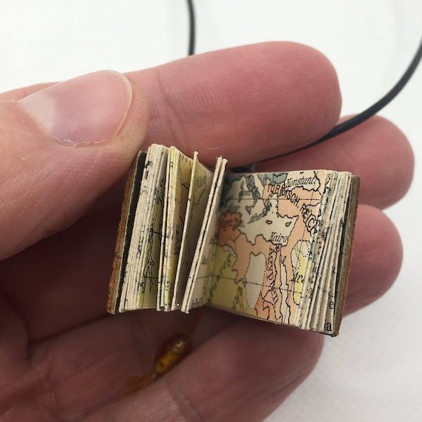 Antique Miniature Book necklace