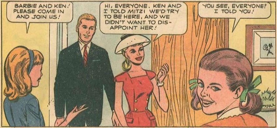 Panel from Barbie and Ken comic.